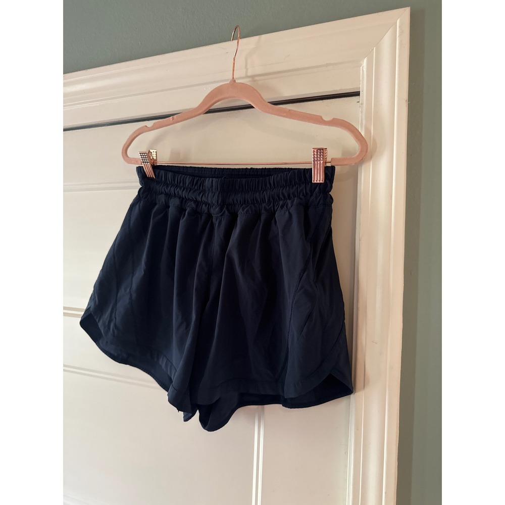 Lululemon Track That Short Navy Blue Size 10 Running Excellent Condition